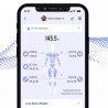 Ζυγός-αναλυτής RENPHO MorphoScan, Έως 180 κιλά, 50 δείκτες, 8 αισθητήρες βιοηλεκτρικής εμπέδησης, Ανάλυση ανά τμήμα σώματος, Συγχρονισμός με εφαρμογές για κινητά, USB-C, Μαύρο/ασημί