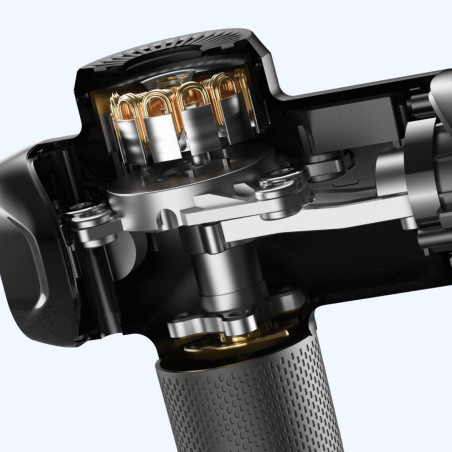 Πιστόλι μασάζ RENPHO Power+, 15 W, 150 λεπτά, 6 ταχύτητες, 1850-2600 σ.α.λ., 4 επίπεδα ψύξης/θέρμανσης, χρονοδιακόπτης, οθόνη αφής, Bluetooth, μαύρο