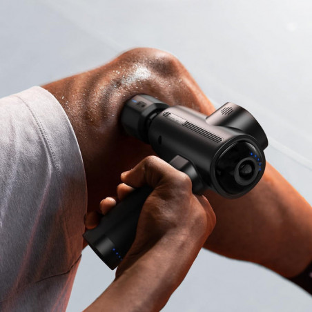 Πιστόλι μασάζ RENPHO Active ThermaCool Massage Gun, 15 W, 150 λεπτά, 5 ταχύτητες, 1800-3200 σ.α.λ., 4 επίπεδα ψύξης/θέρμανσης, χρονοδιακόπτης, συμπαγές, μαύρο