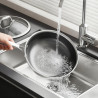 Τηγάνι Swiss Haus SteelCRAFT SH-ZGW30, 30 εκ., 4,8 λ., Εσωτερική επιφάνεια με ανάγλυφη υφή για ψήσιμο, Κεραμική επίστρωση Sapphire, Κατάλληλο για φούρνο έως 260 °C, Κατάλληλο για επαγωγικές εστίες, Ασημί