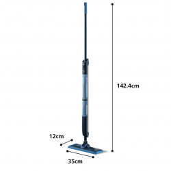 Ηλεκτρική σφουγγαρίστρα Philips OneUp 3000 XV3101/01, 50 λεπτά, 50 m², 312/270 ml, κεφαλή 360°, ενδεικτική λυχνία LED, φόρτιση μέσω USB-C, Μπλε