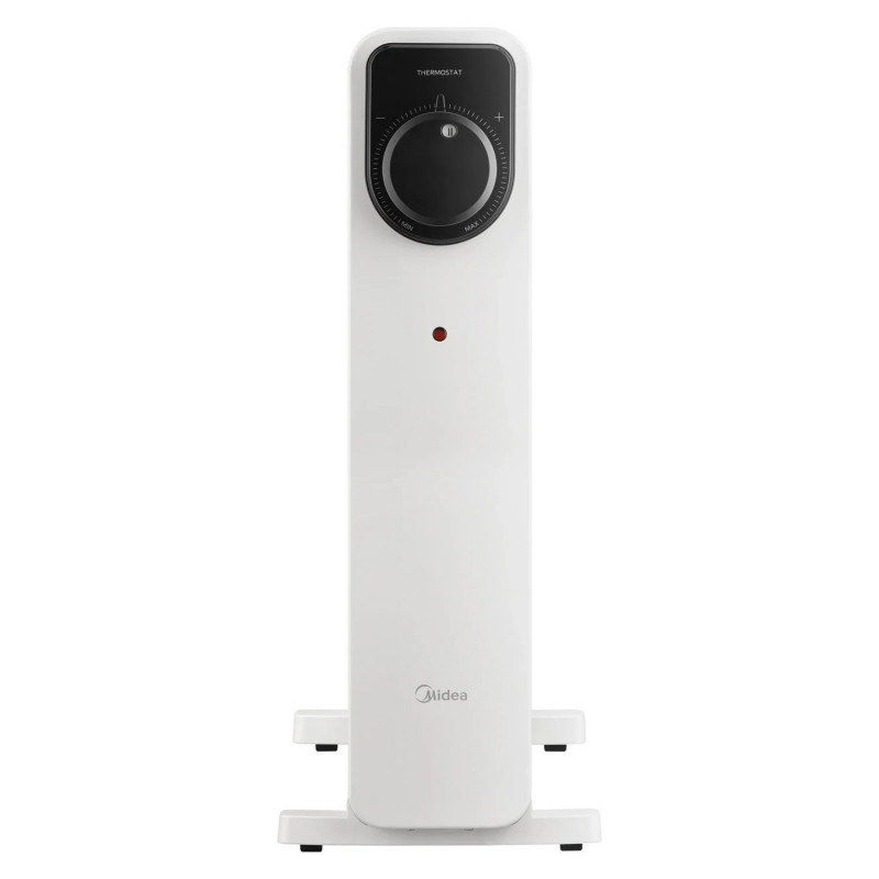 Θερμαντικό σώμα με λάδι Midea MHO2311MCPW, 2300 W, 20 м2, 11 πτερύγια, 3 βαθμίδες, χειροκίνητος θερμοστάτης, χρονοδιακόπτης, λευκό