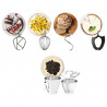 Μίξερ Kenwood Chef Baker XL KVL85.004SI, 1200 W, 2 δοχεία 5/7 λίτρα, Ηλεκτρονικός έλεγχος, Λειτουργία Pulse, EasyWeigh™, Ασημί