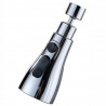 Ακροφύσιο για μίξερ Rosberg R57101B, 14,9 εκ., Περιστροφή 360 μοιρών, Ασημί