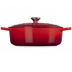 Χυτοσίδηρο ταψί-ροστέρ Le Creuset 21179300602430, 30 εκ., 6,2 λ., Καπάκι που κλείνει αεροστεγώς για τη διατήρηση των αρωμάτων, Φούρνος έως 260 °C, Επαγωγή, Κόκκινο