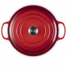 Χυτοσίδηρο ταψί-ροστέρ Le Creuset 21179300602430, 30 εκ., 6,2 λ., Καπάκι που κλείνει αεροστεγώς για τη διατήρηση των αρωμάτων, Φούρνος έως 260 °C, Επαγωγή, Κόκκινο