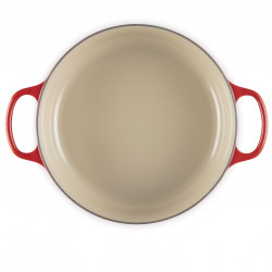 Χυτοσίδηρο ταψί-ροστέρ Le Creuset 21179300602430, 30 εκ., 6,2 λ., Καπάκι που κλείνει αεροστεγώς για τη διατήρηση των αρωμάτων, Φούρνος έως 260 °C, Επαγωγή, Κόκκινο