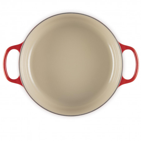 Χυτοσίδηρο ταψί-ροστέρ Le Creuset 21179300602430, 30 εκ., 6,2 λ., Καπάκι που κλείνει αεροστεγώς για τη διατήρηση των αρωμάτων, Φούρνος έως 260 °C, Επαγωγή, Κόκκινο