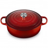 Χυτοσίδηρο ταψί-ροστέρ Le Creuset 21179300602430, 30 εκ., 6,2 λ., Καπάκι που κλείνει αεροστεγώς για τη διατήρηση των αρωμάτων, Φούρνος έως 260 °C, Επαγωγή, Κόκκινο