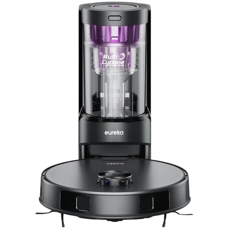Ρομποτική σκούπα Eureka E20 Plus, 8000Pa, 2 λίτρα, 300 μ², έως 180 λεπτά, πλοήγηση DuoDetect AI 3D, φιλτράρισμα 5 σταδίων, μαύρο