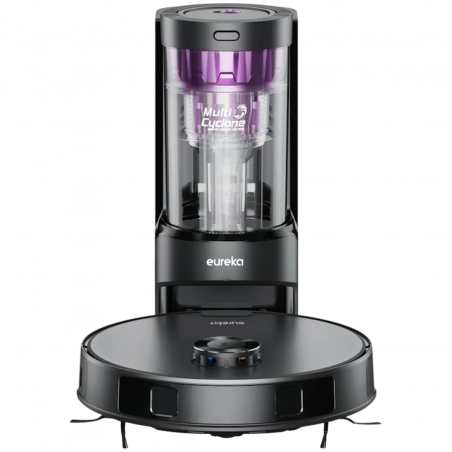 Ρομποτική σκούπα Eureka E20 Plus, 8000Pa, 2 λίτρα, 300 μ², έως 180 λεπτά, πλοήγηση DuoDetect AI 3D, φιλτράρισμα 5 σταδίων, μαύρο