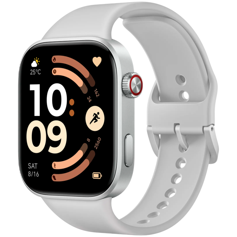 Έξυπνο ρολόι Xiaomi REDMI WATCH 6 M2523W1, οθόνη AMOLED 2,07 ιντσών, GPS, Bluetooth, αδιάβροχο, ασημί