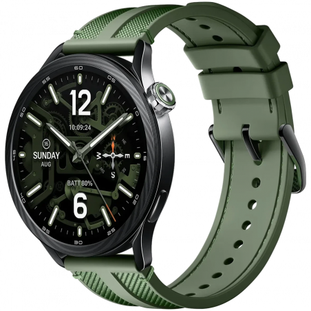 Έξυπνο ρολόι Xiaomi WATCH S5 M2530W1, 46 mm, οθόνη AMOLED 1,48 ιντσών, GPS, Bluetooth, αδιάβροχο, πράσινο