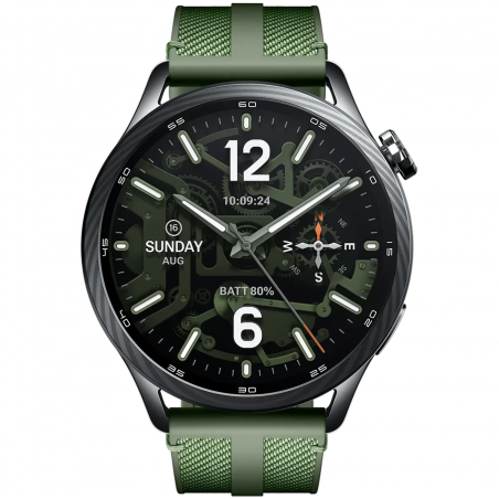 Έξυπνο ρολόι Xiaomi WATCH S5 M2530W1, 46 mm, οθόνη AMOLED 1,48 ιντσών, GPS, Bluetooth, αδιάβροχο, πράσινο
