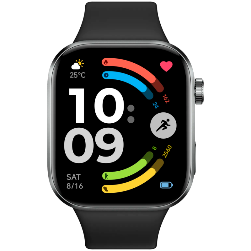 Έξυπνο ρολόι Xiaomi REDMI WATCH 6 M2523W1, οθόνη AMOLED 2,07 ιντσών, GPS, Bluetooth, αδιάβροχο, μαύρο