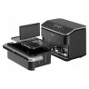 Διπλή φριτέζα θερμού αέρα Cosori Dual Blaze TwinFry CAF-TF102S-AEUR, 10 λίτρα, 6 προγράμματα, 35-240 °C, χρονοδιακόπτης, ThermoIQ, συγχρονισμένο μαγείρεμα και τερματισμός, Μαύρο/Ασημί