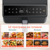 Φριτέζα θερμού αέρα Cosori Dual Blaze Pro CAF-P681S, 1700 W, 6,4 λίτρα, 12 προγράμματα, 360 ThermoIQ, Διπλοί θερμαντήρες, Κεραμική επίστρωση χωρίς PFAS, Μαύρο