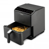 Φριτέζα θερμού αέρα Cosori Dual Blaze Pro CAF-P681S, 1700 W, 6,4 λίτρα, 12 προγράμματα, 360 ThermoIQ, Διπλοί θερμαντήρες, Κεραμική επίστρωση χωρίς PFAS, Μαύρο