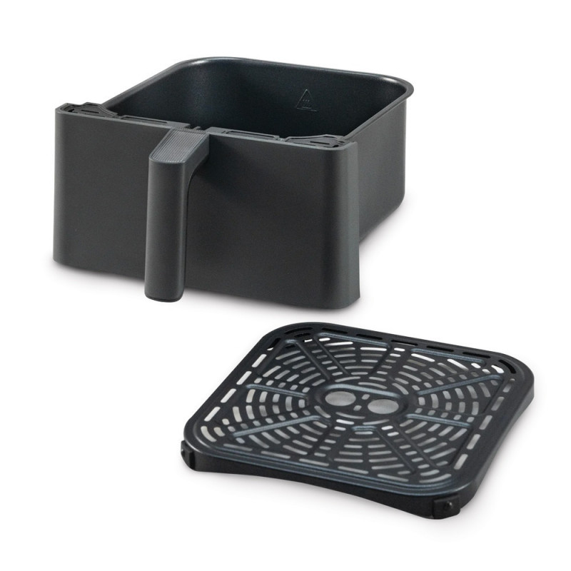 Φριτέζα θερμού αέρα Cosori Dual Blaze Pro CAF-P681S, 1700 W, 6,4 λίτρα, 12 προγράμματα, 360 ThermoIQ, Διπλοί θερμαντήρες, Κεραμική επίστρωση χωρίς PFAS, Μαύρο