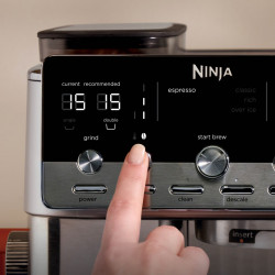 Αυτόματη καφετιέρα 2 σε 1 Ninja Luxe Café Mini ES352EU, 1650 W, 9 bar, 250 γρ., 1,3 λ., Barista Assist, 3 ρυθμίσεις αφρού, 6 είδη εσπρέσο, ανοξείδωτο