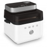 Φριτέζα θερμού αέρα Smeg Collezione AFC01WHMAU, 1450 W, 7,3 λίτρα, 40-200 °C, 7 προγράμματα, Διπλή λειτουργία, Έλεγχος μέσω οθόνης αφής, Χρονοδιακόπτης, LED, Λευκό