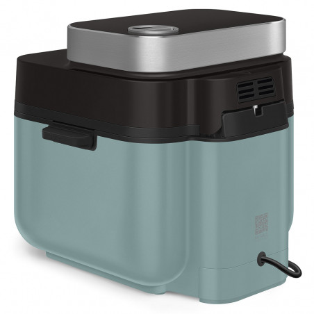 Φριτέζα θερμού αέρα Smeg Collezione AFC01EGMAU, 1450 W, 7,3 λίτρα, 40-200 °C, 7 προγράμματα, Διπλή λειτουργία, Έλεγχος μέσω οθόνης αφής, Χρονοδιακόπτης, LED, Πράσινο