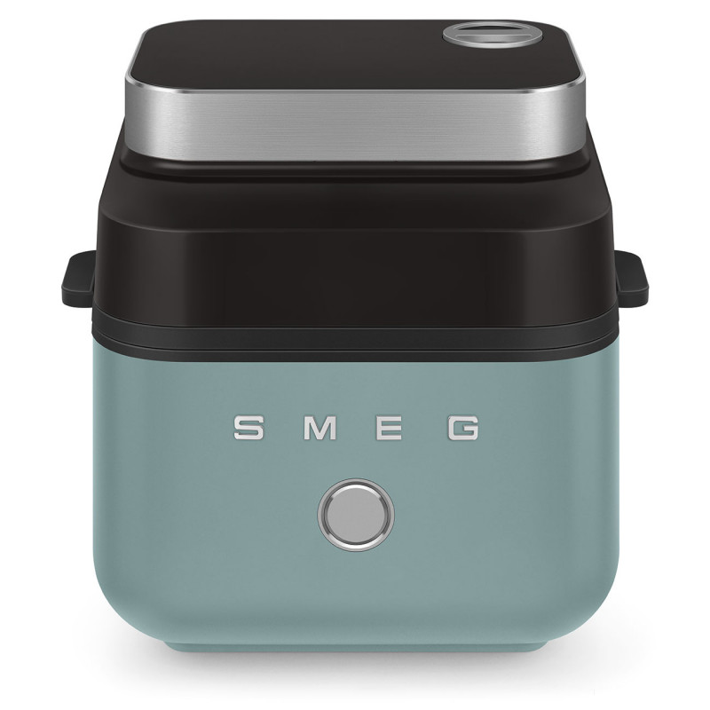 Φριτέζα θερμού αέρα Smeg Collezione AFC01EGMAU, 1450 W, 7,3 λίτρα, 40-200 °C, 7 προγράμματα, Διπλή λειτουργία, Έλεγχος μέσω οθόνης αφής, Χρονοδιακόπτης, LED, Πράσινο