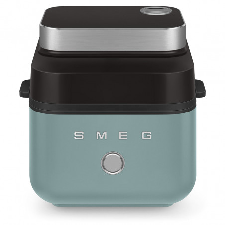Φριτέζα θερμού αέρα Smeg Collezione AFC01EGMAU, 1450 W, 7,3 λίτρα, 40-200 °C, 7 προγράμματα, Διπλή λειτουργία, Έλεγχος μέσω οθόνης αφής, Χρονοδιακόπτης, LED, Πράσινο