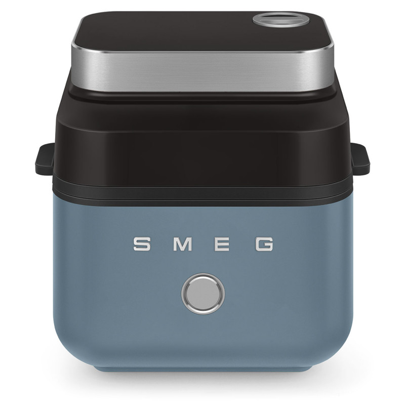 Φριτέζα θερμού αέρα Smeg Collezione AFC01SBMAU, 1450 W, 7,3 λίτρα, 40-200 °C, 7 προγράμματα, Διπλή λειτουργία, Έλεγχος μέσω οθόνης αφής, Χρονοδιακόπτης, LED, Μπλε