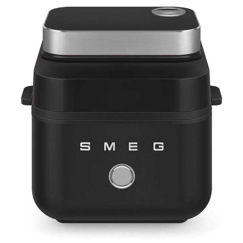 Φριτέζα θερμού αέρα Smeg Collezione AFC01BLMAU, 1450 W, 7,3 λ, 40-200 °C, 7 προγράμματα, Διπλή λειτουργία, Έλεγχος μέσω οθόνης αφής, Χρονοδιακόπτης, LED, Μαύρο