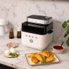 Φριτέζα θερμού αέρα Smeg Collezione AFC01WHMAU, 1450 W, 7,3 λίτρα, 40-200 °C, 7 προγράμματα, Διπλή λειτουργία, Έλεγχος μέσω οθόνης αφής, Χρονοδιακόπτης, LED, Λευκό