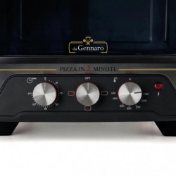 Ηλεκτρικός φούρνος για πίτσα Ariete Da Gennaro 3901/00, 2200 W, 430 °C, 3 λειτουργίες, πέτρινη πλάκα, χρονοδιακόπτης, κόκκινος