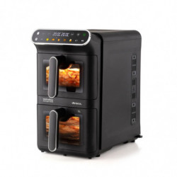 Φριτέζα θερμού αέρα Ariete 4640/00, 2460 W, 11 λίτρα, 2 καλάθια, 6 προγράμματα, οθόνη αφής, μαύρο