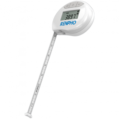 Έξυπνη μεζούρα RENPHO BMF01 PEU-RF-BMF01-WH, 150 εκ., οθόνη LCD, Bluetooth, Λευκό