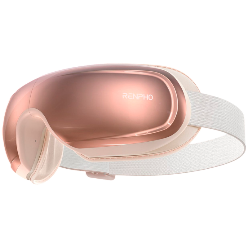Συσκευή μασάζ για τα μάτια RENPHO EYERIS 3 ROSÉ PEU-R-G010V-RS, 3 λειτουργίες, Θέρμανση, Φωνητικός έλεγχος, Bluetooth, Ροζ χρυσό