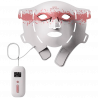 Μάσκα προσώπου LED RENPHO Artemis Blush PEU-E100B-1, Φωτοθεραπεία, 5 επίπεδα έντασης, Χρονοδιακόπτης, Λευκό/ροζ