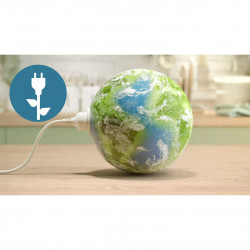Διπλή φριτέζα θερμού αέρα Philips NA351/00, 2750 W, 6+3 λίτρα, 80-200 °C, 1,5 κιλά, 8 προγράμματα, οθόνη αφής, αντιγραφή και συγχρονισμός, Μαύρο/Ασημί