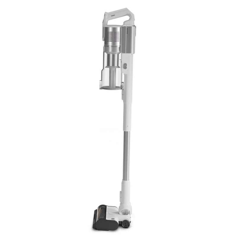 Κάθετη ηλεκτρική σκούπα Levoit VortexIQ LSV-V221-VEU, 210 W, 0,85 λ, 50 λεπτά, 3 επίπεδα ισχύος, Πράσινο φως στη βούρτσα NeoSight™, Φίλτρο HEPA 5 επιπέδων, Κεφαλή 180°, Λευκό/ασημί