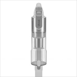 Κάθετη ηλεκτρική σκούπα Levoit VortexIQ LSV-V221-VEU, 210 W, 0,85 λ, 50 λεπτά, 3 επίπεδα ισχύος, Πράσινο φως στη βούρτσα NeoSight™, Φίλτρο HEPA 5 επιπέδων, Κεφαλή 180°, Λευκό/ασημί