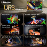 Τηλεόραση Hisense 65UR8S, 4K UltraHD 3840 x 2160, 65", Κατηγορία E, Mini-LED, 180 Hz, Αντιθαμβωτική επίστρωση, Hi-View AI Engine RGB, VIDAA, Μαύρο