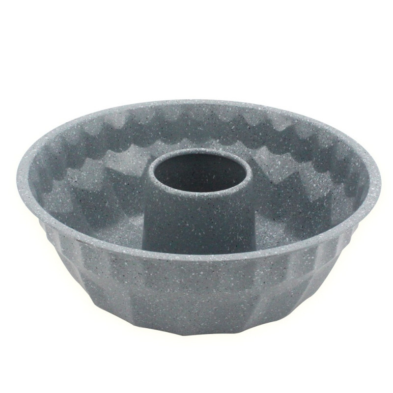Φόρμα για κέικ Voltz V51223GE, 26,5x9,5 εκ., Μαρμάρινη επίστρωση, Ανθρακούχος χάλυβας, Γκρι
