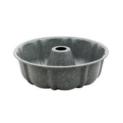 Φόρμα για κέικ Voltz V51223GA, 25,5x8,5 εκ., Μαρμάρινη επίστρωση, Ανθρακούχος χάλυβας, Γκρι